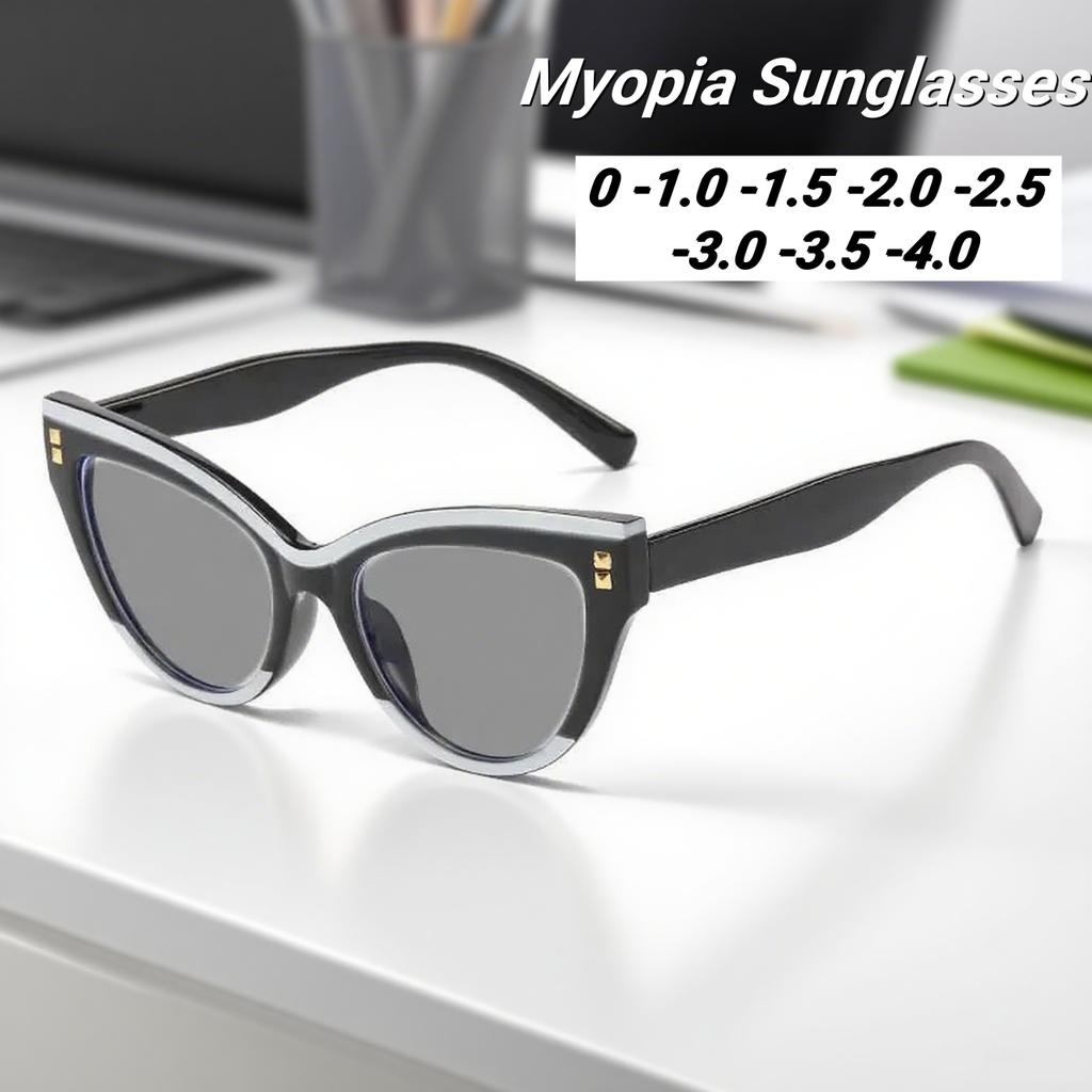 Retro Luxury Personalized Willow Nail Cat Eye Women'S Myopia Sunglasses Outdoor Neutral High-Quality Driving Sunscreen Glasses