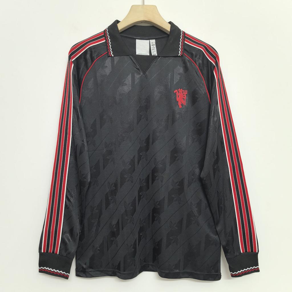Langarm Vintage Trikot Fußballtrikot Real Madrid, Manchester United, England Arsenal, Portugal Inter Mailand AC Replica Trikot