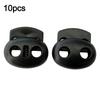 10Pcs Two Hole Cord Lock Spring Mechanism Clip Plastic Stopper Adjustable Shoelace Accessorie For Sportswear/Shoes/Elastic Band