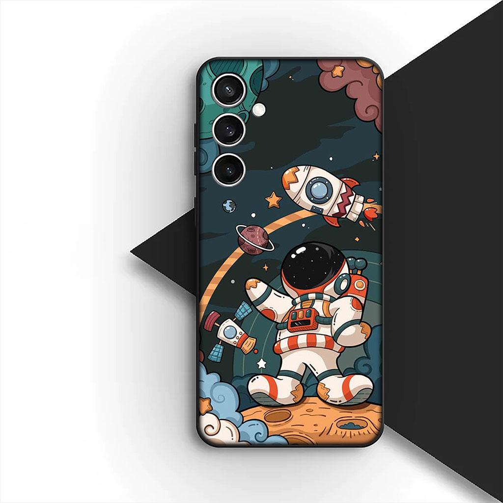 Phone Cover for Motorola Moto Edge 70 60 Fusion NEO Pro G Stylus G56 G96 G04 G05 20 Case Moon Astronaut Universe Galaxy Stars