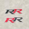 3D Metal RR Logo Car Rear Trunk Sticker Front Grille Badge Emblem Decal For Honda Accessories