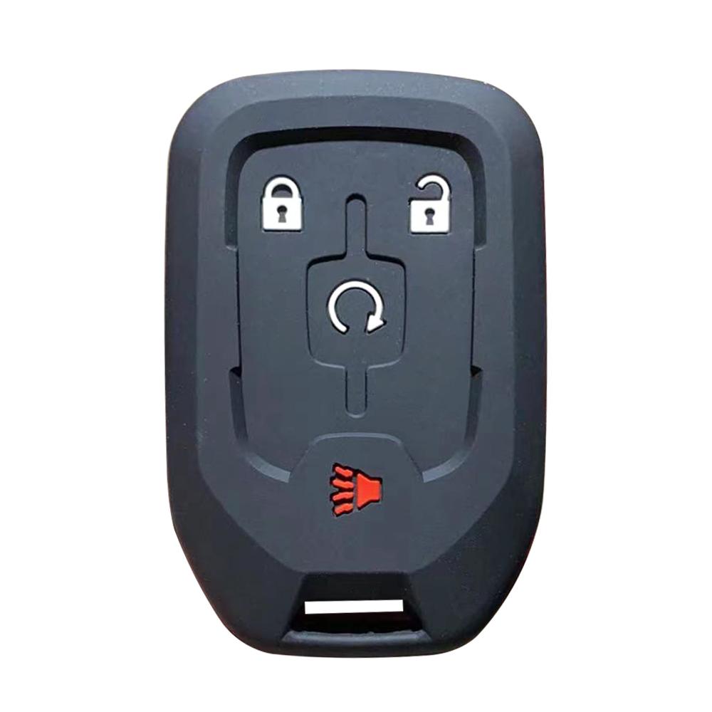 Silicone Key Case For GMC Terrain 2019 Canyon Remote Key Cover For Chevrolet Suburban Silverado 2500 Car Accessories 4/5/6Button