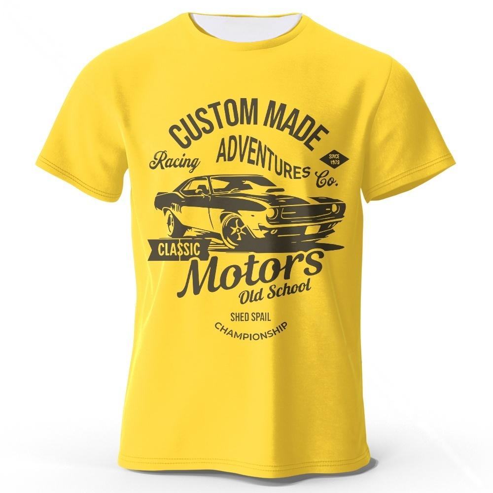 

Men s Motors Printed T-Shirt Hiphop Oversized Vintage Old School Graphic Tees for Men Women Summer Tops for Ghetto Star Gangster 4XL