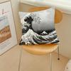 Große Welle von Kanagawa Kissenbezug Kissenbezug Dekoration Zimmer Zuhause Sofa Wohnen Büro Auto Nordische Schlichtheit