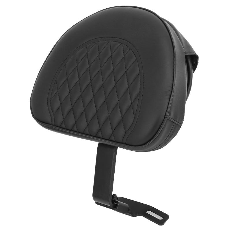 Motorcycle Adjustable Plug In Driver Backrest Rider Sissy Bar Pad For Harley Dyna Softail Electra Road Street Glide Road King