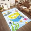 Spongebob Reading Adventure Square rugs are a great choice for living rooms, bedrooms, home décor, and as gifts.