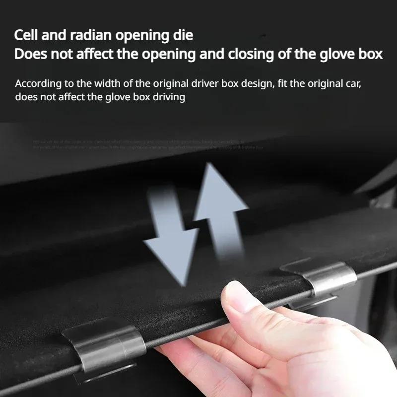 For Tesla Model X/S/3+ Highland Glove Box Hook Storage Hook Umbrella Bag Holder ModelX ModelS Car Interior Accessories 2023-2025