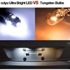 cciyu License Plate Light, T10 W5W Wedge 168 194 LED Bulb for Interior Dome Map lights Courtesy Light 6000K Xenon W hite,6Pack