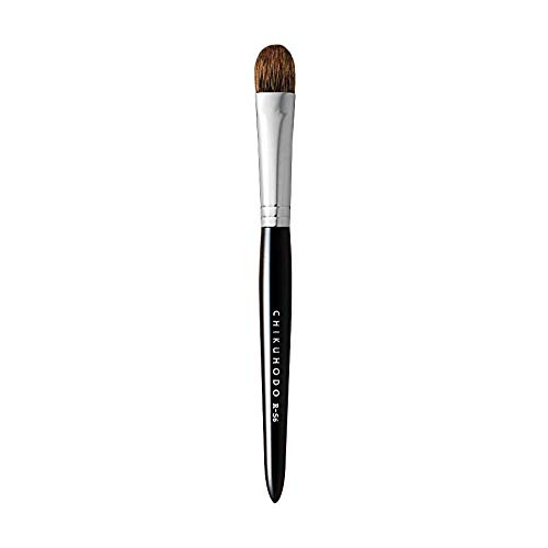 Kumano Makeup Brush (Makeup Brush) Chikuhodo Regular Series Eyeshadow Brush, Pine Squirrel/Weasel, R-S6, Black Line