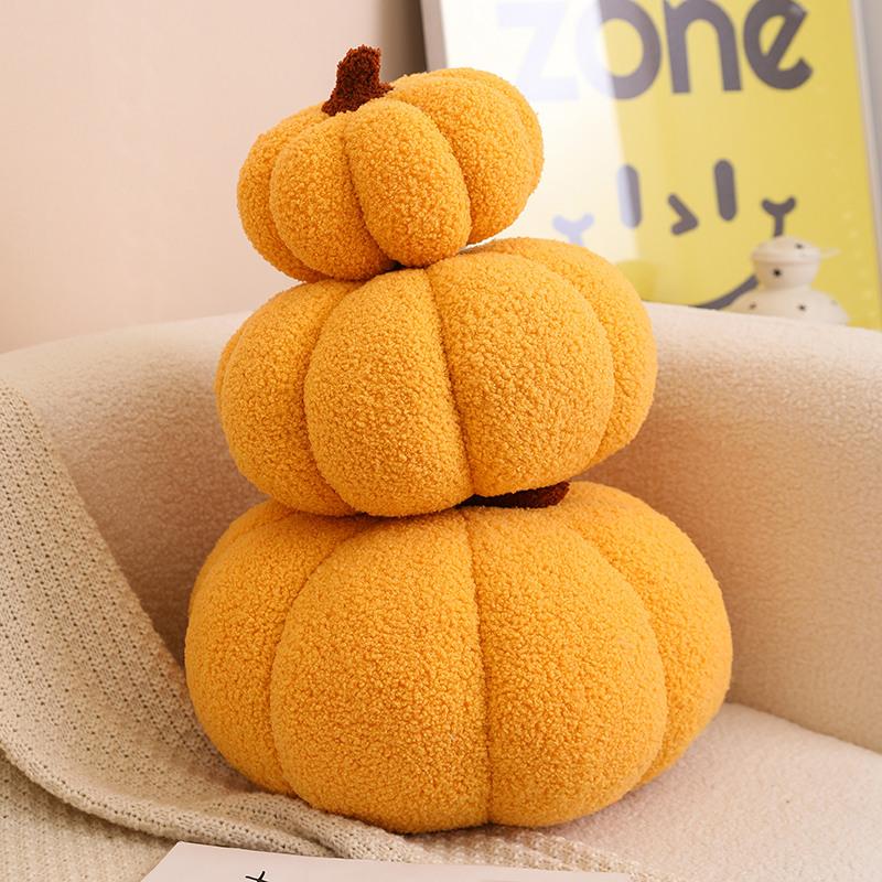 20~35cm Nordic Halloween Soft Pumpkin Plush Toys Lovely Stuffed Plant Bedroom Decoration Dolls Soothing Pillow for Kids