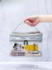 Korean Transparent Makeup Bag Large Capacity Dry and Wet Separation Waterproof Toiletry Bag Portable Travel Cosmetics Storage Ba