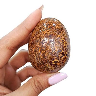 İyileştirici Kristal Jasper Yumurtalar Mariam, Parlatılmış Kristal Değerli Taşlar, Taş Yumurta