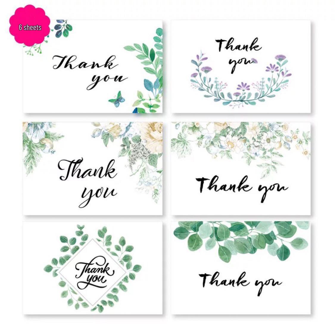 Korean-Style Thank You & Holiday Greeting Card with Free Shipping