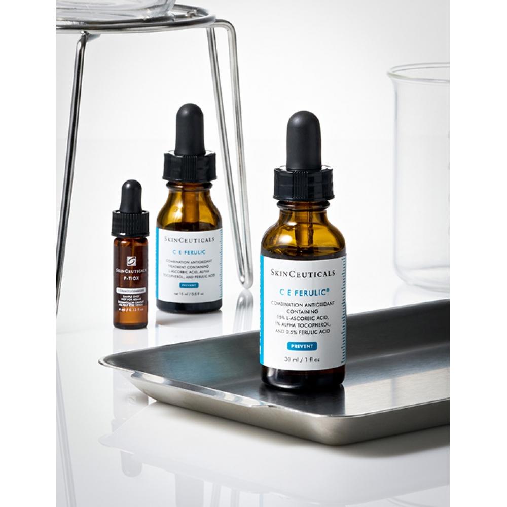 SkinsutiCals C E fEruliC AnTioxidant Anti Aging amPoulE 30ml sEt  +C E fEruliC 15ml  P Tiox 4ml