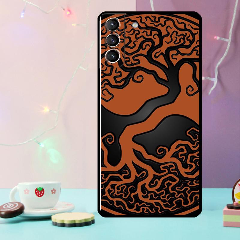 Tree of Life Yin Yang Phone Case For Samsung Galaxy S25 Ultra S20 S21 S22 S23 Plus S9 S10 S25 FE S24 Ultra Cover