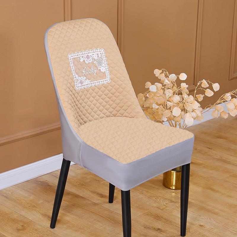 

New Simple Elastic All-inclusive Household Curved Chair Cover Cushion Leather Chair Cover Dining Chair Cover Cushion Fart Cushion 48*41cm