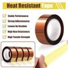 33/99M Gold High Temperature Heat Tapes Thermal Insulation Tape Electronics Board Protection PET Adhesive Insulating Tape 5-30mm