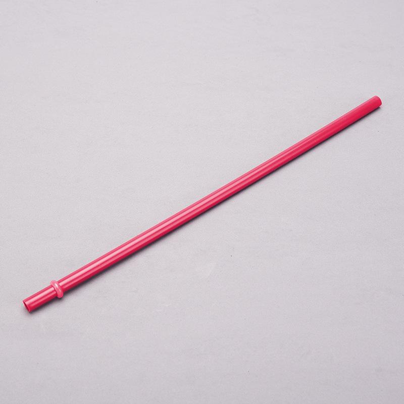 7Mm Aperture Straw 37 Color Solid Color Plastic Cup Accessories Pp Straw Non-Disposable Straw With Ring