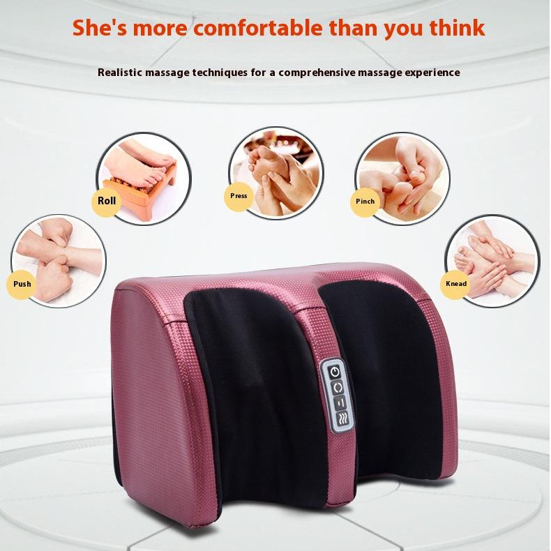 Automatic Shiatsu Foot Massager Machine with Heat - Kneading, Rolling for Deep Tissue Relaxation At Home