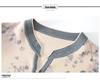 Mom's Elegant Summer Long-Sleeve Blouse - Chinese & National Style for Middle-Aged Women