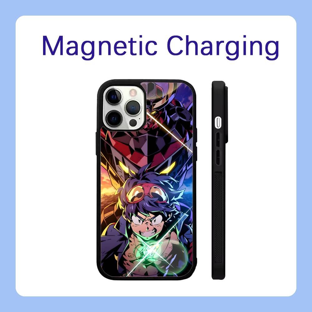 Custodia per Telefono Anime G-Gurren Lagann Per iPhone 17,16,15,14,13,12,11,Pro,Max,Plus,Air,Mini,SE Ricarica Wireless Magnetica Magsafe