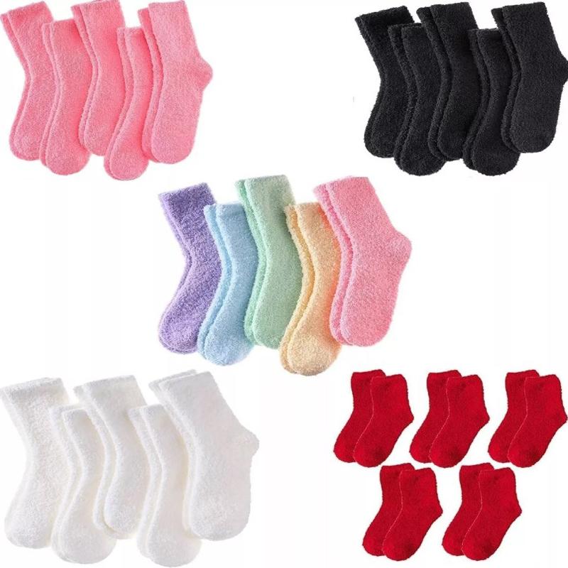 6 Pairs Warme Dicke Socke Frauen Dame Socke Plüsch Flauschigen Gemütliche Winter Fuzzy Bett Boden