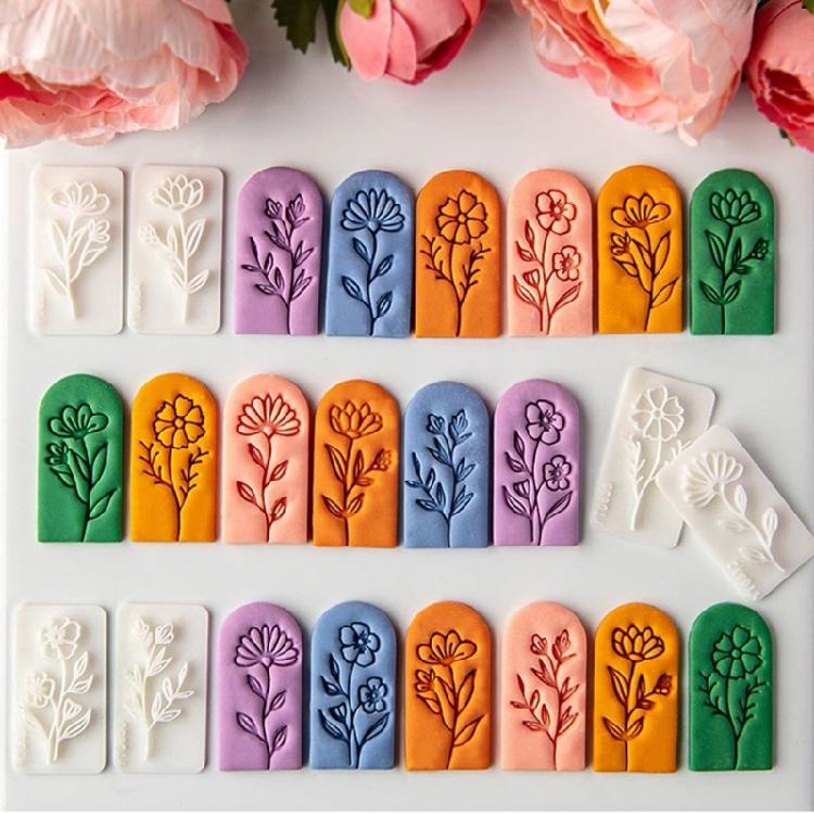 7pcs Polymer Clay Floral Earring Maker Fashion Handmade Ear Accessory Mold Jewelry Making Supplies Home Crafting Kits