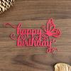 Happy Birthday Cutting Dies Scrapbooking Stencils Carbon Steel Die Cut Templates for Card Making Photo Album Decoration