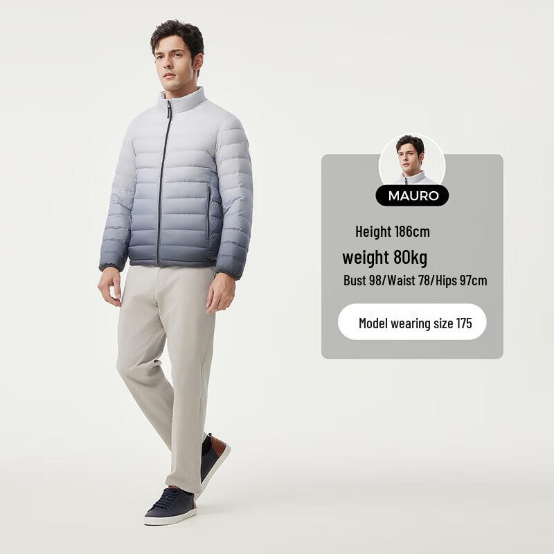 Tanboer Men's Lightweight Stand-Up Collar Down Jacket