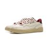 Li Ning 001 BTC 2 Slip Resistant, Abrasion Resistant, Breathable Low Top Skateboard Shoes Unisex White Red AGCV019-1