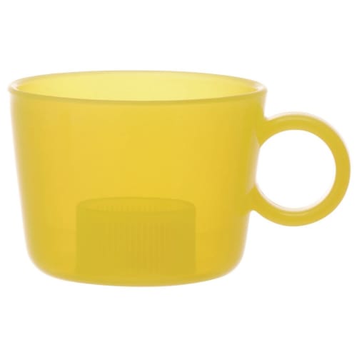 Skater Plastic Bottle Cap Cup, Lemon Yellow, CPB1