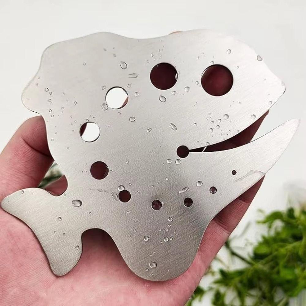 Stainless Steel Vegetable Leaf Separator 11-Hole Leaf Stripper Tool for Preparing Leafy Greens