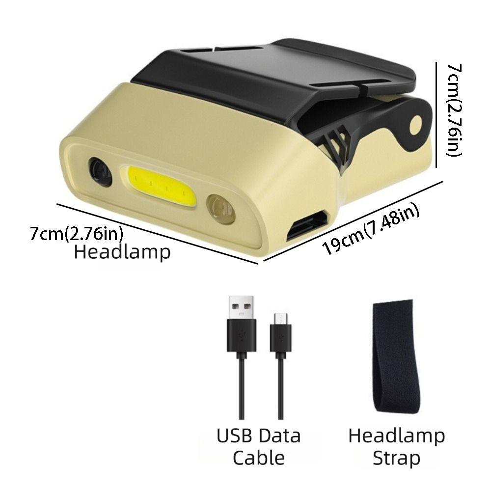 

Rechargeable Cap Lights Gesture Sensing Waving Sensor Lights Outdoor Headlights Outdoor Activities COB