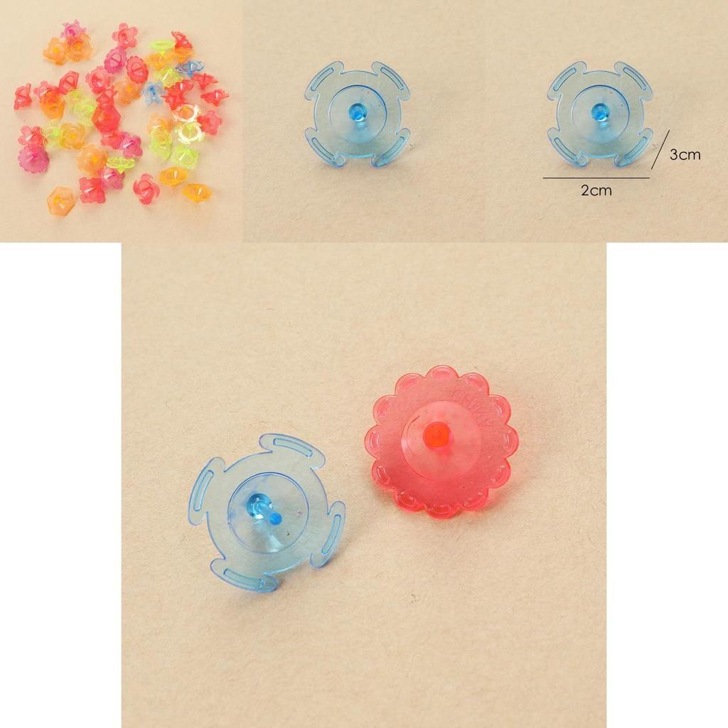 Plastic Hand Twist Transparent Gyroscope Toy For Kids Play And Collection