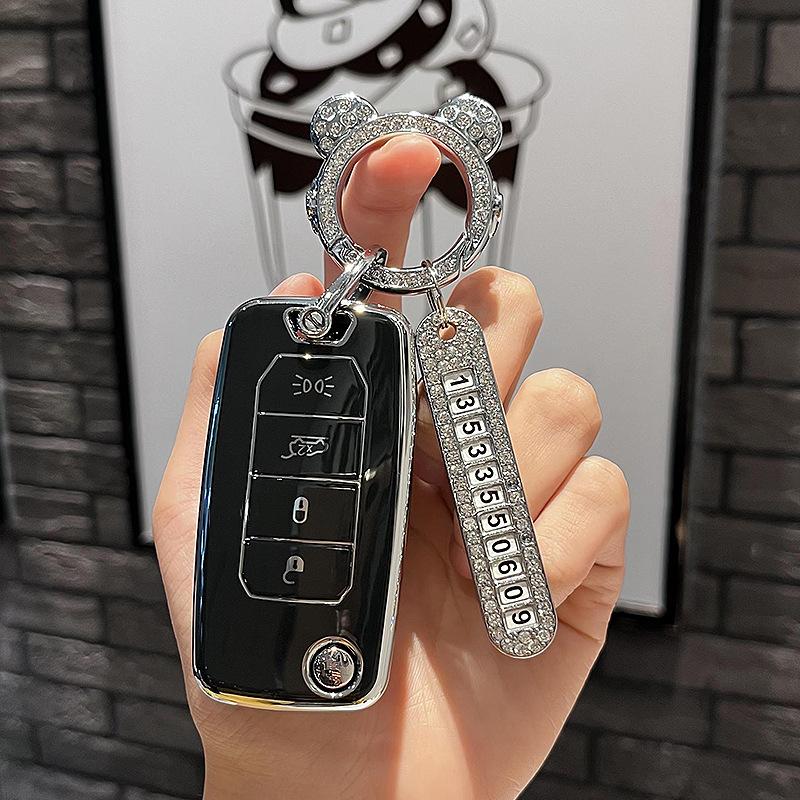 Platí pro Jeep Compass Renegade Originální skládací klíč s dálkovým ovládáním upravený náhradní kryt klíče