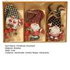 9Pcs Wooden Christmas Tree Hanging Decorations Handmade Elf Gnome Doll Ornaments Xmas Tree Home Holiday Decor