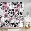 Halloween Pumpkin Bathroom Curtains Cartoon Cute Funny Magic Hat Ghost Broom Bathroom Curtains Party Decor Shower Curtain Fab