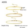Elegant Gold-Tone Ankle Chain Set Women Minimalist Geometric Foot Jewelry Luxury Style