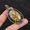 Tree Of Life Maligano Jasper Pendant Copper Wire Wrapped Gemstone Pendant Handmade Pendant Copper Jewelry Tree Of Life Pendant Gift For Her