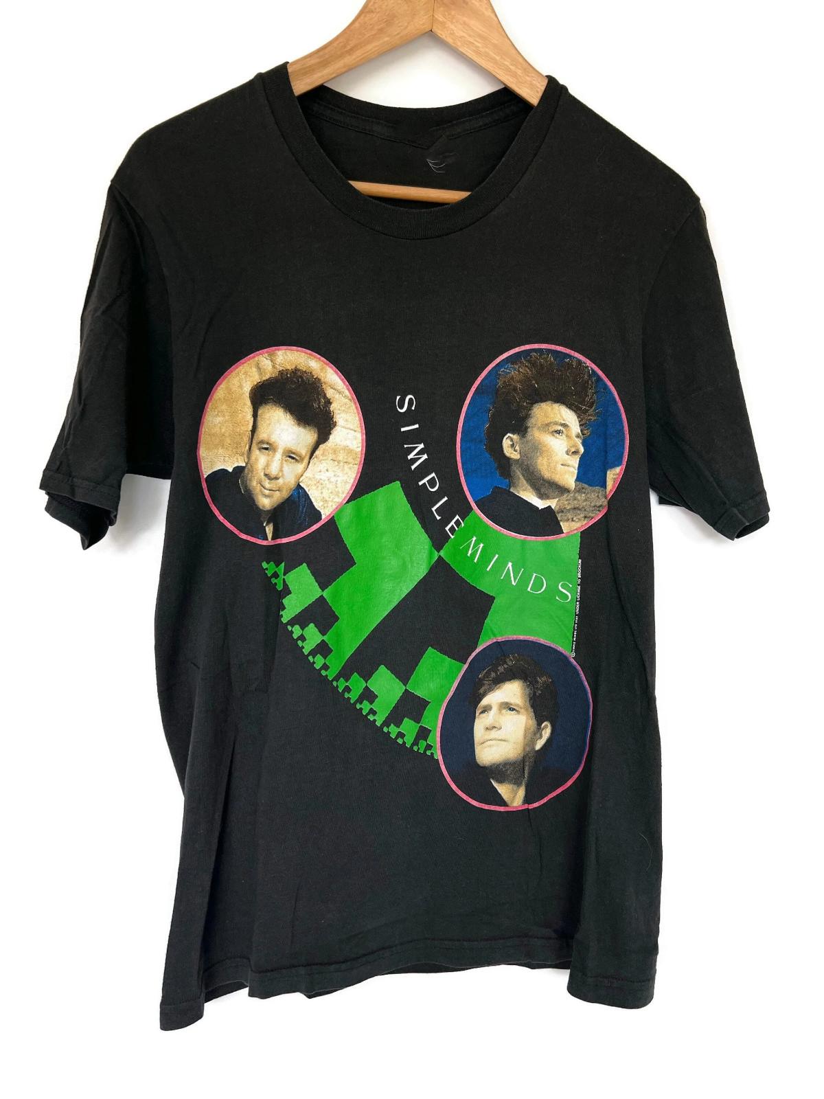 Vintage Simple Minds T Shirt 1989 European Tour LT311 XL