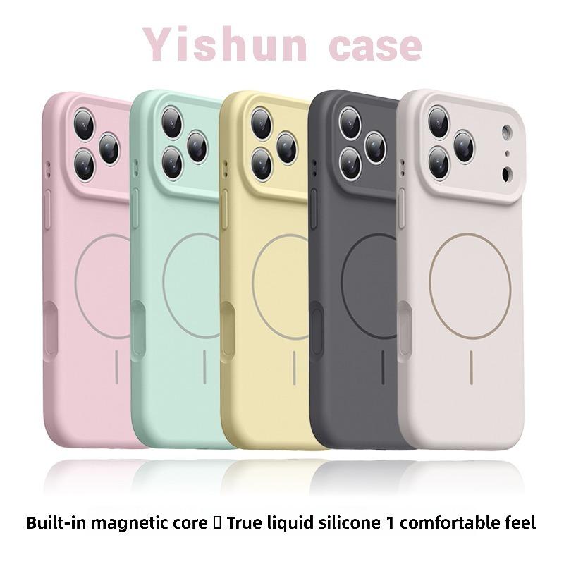 Original Liquid Silicone Case For iPhone 17 16 15 14 13 Pro Max 17Pro 16Pro 17 Air For Magsafe Magnetic Soft Protect Cases Cover