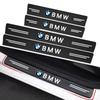 BBLB5 Car Threshold Scuff Plate Carbon Fiber Sill Protector Stickers For BMW M e46 e90 e60 f30 f10 e39 e36 g20 g30 f20 e87 Accessories