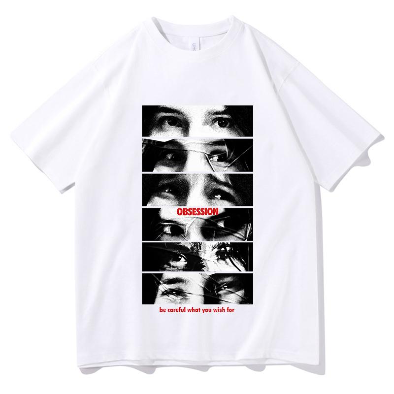 Movie Obsession Nikki Eyes T Shirts Vintage Graphic Print Summer Round Neck High Quality Cotton Tops Unisex Unisex Harajuku Y2K Tees