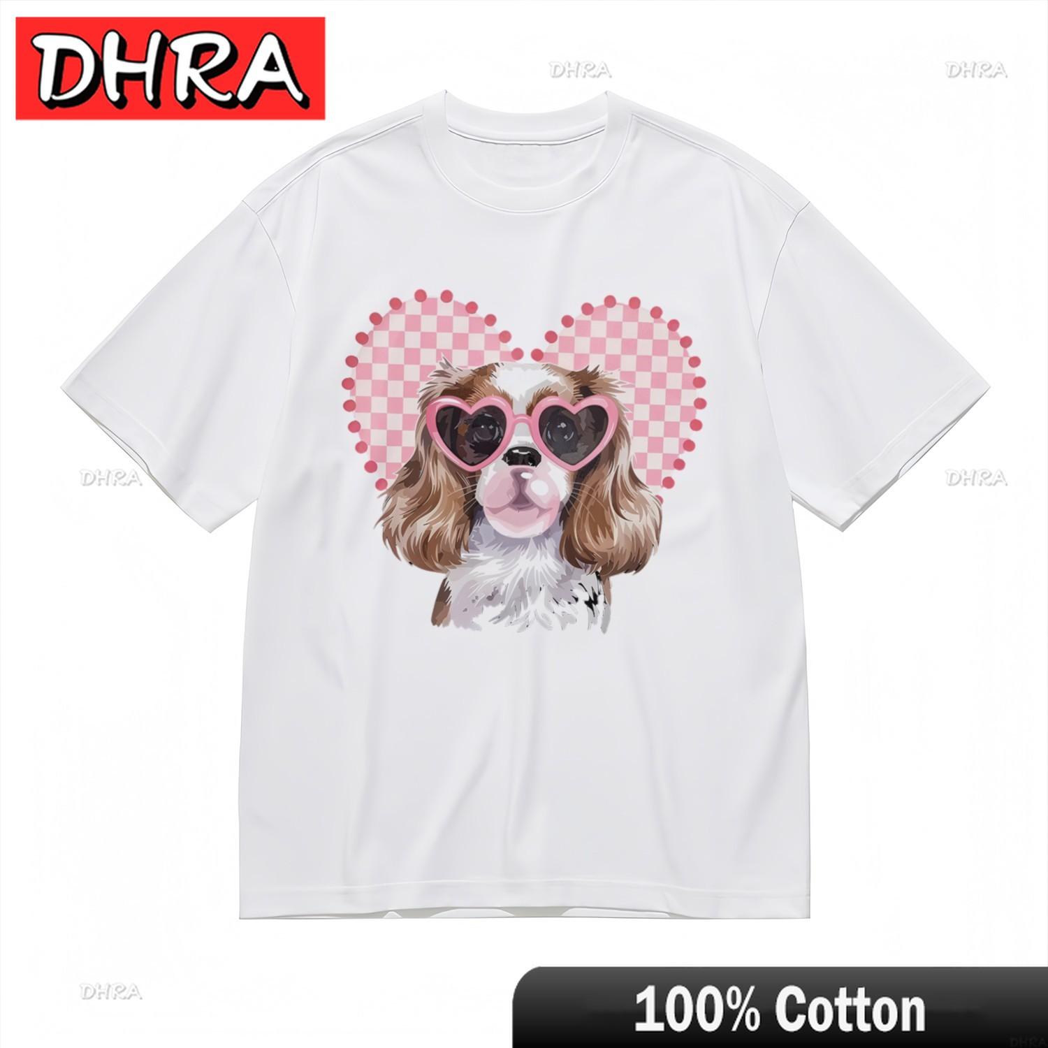 

Womens Fashion Breathable Classic TShirt Puppy Pattern Design Printed Tee Trendy Shirts Tees for Unisex TShirt Girls Anime Shirt S