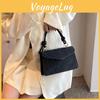 Modern Small Square Handbag For Women Trendy Street Style With Flap Closure