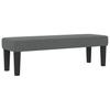Box Spring Bed with Pillow Dark Gray 140 x 190 cm Fabric