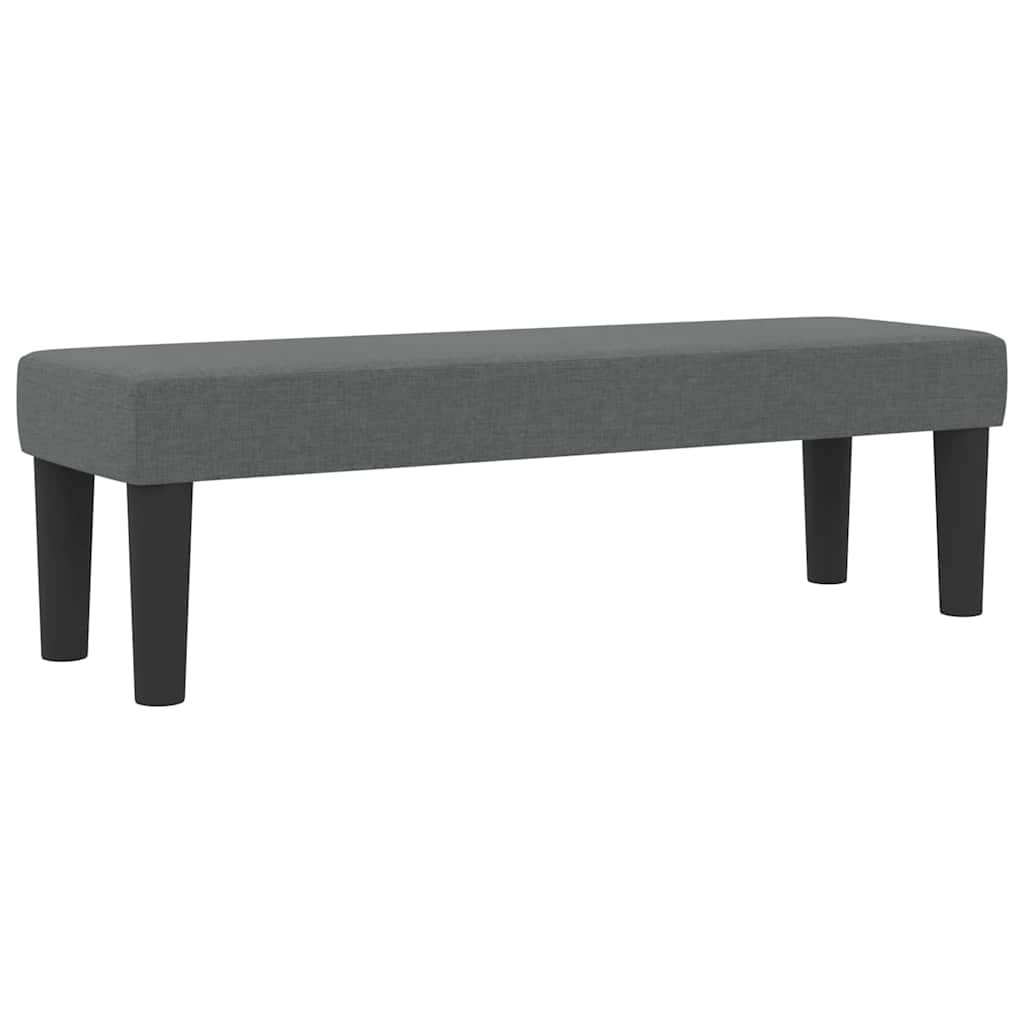 Box Spring Bed with Pillow Dark Gray 140 x 190 cm Fabric