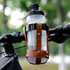 831C Vintage Leather Road Bike Handlebar Cup Holder Cycling Beverage Pouches Road Bike Drink Holder Water Bottles Cage Rack