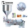 ZS-GY2 Halbautomatische Doppeldüsen Paste Flüssigkeit Creme Honig Getränke Saft Abfüllmaschine Pneumatischer Ölflaschenfüller