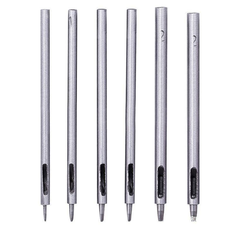 Leather Hole Punch Cutter Tool, Stainless Steel Leather Punch Tool Round Hollow Punch Cutter for Watch Band Canvas Belt